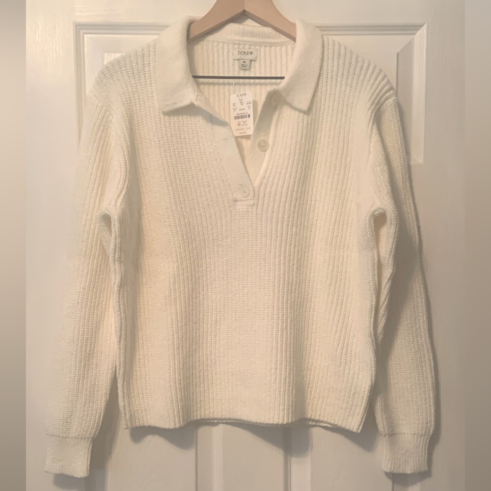 NBW W/ Tags!! J Crew Factory 3 Button Collared Sweater
